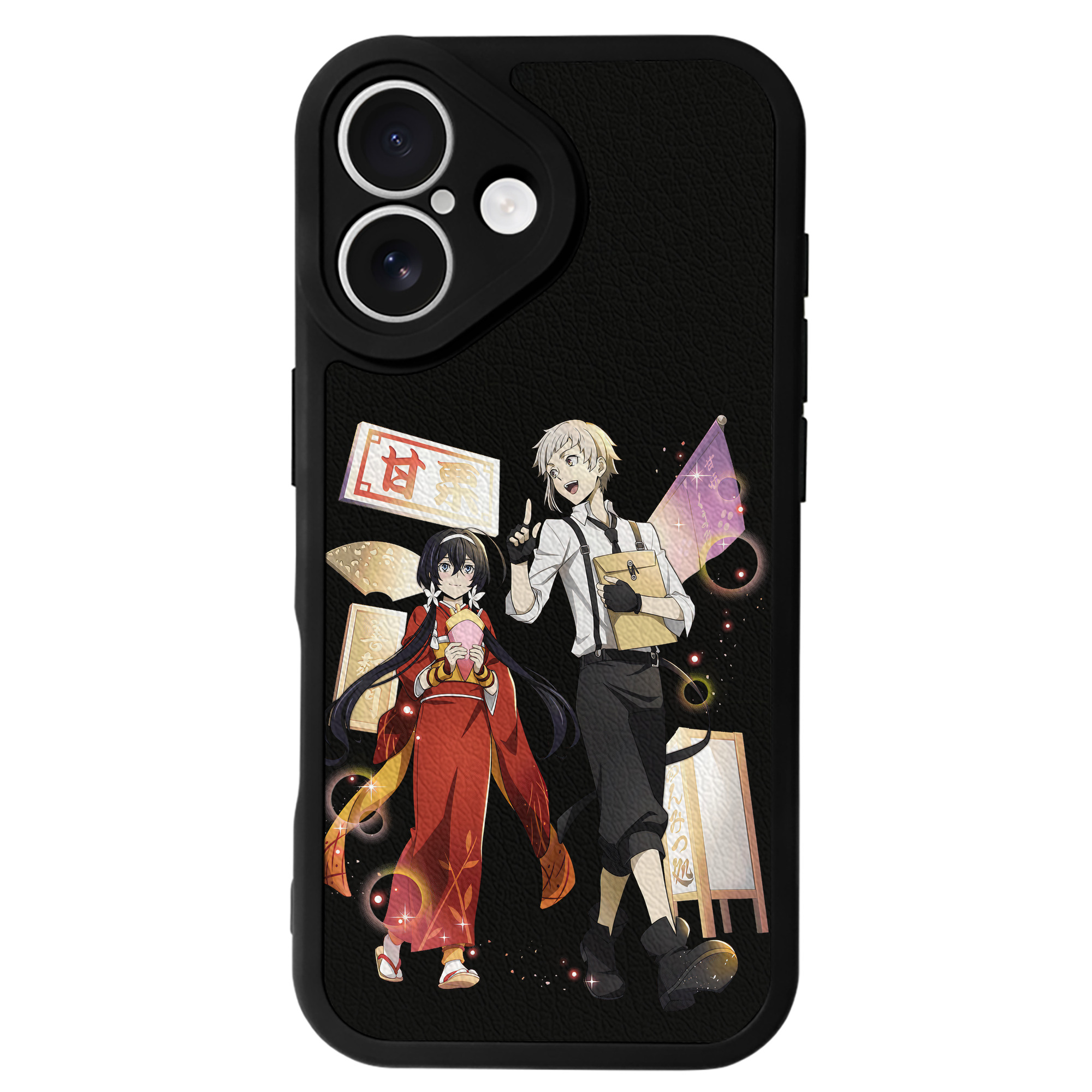 （画像用） 文豪ストレイドッグス Bungo Stray Dogs 【iPhone 16シリーズ対応】シリコンスマホケース（レザー調） 材質：シリコン